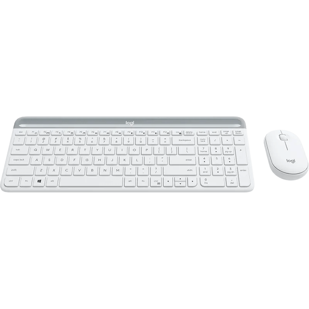 מקלדת דקה ועכבר מבית LOGITECH דגם MK470 בצבע לבן
