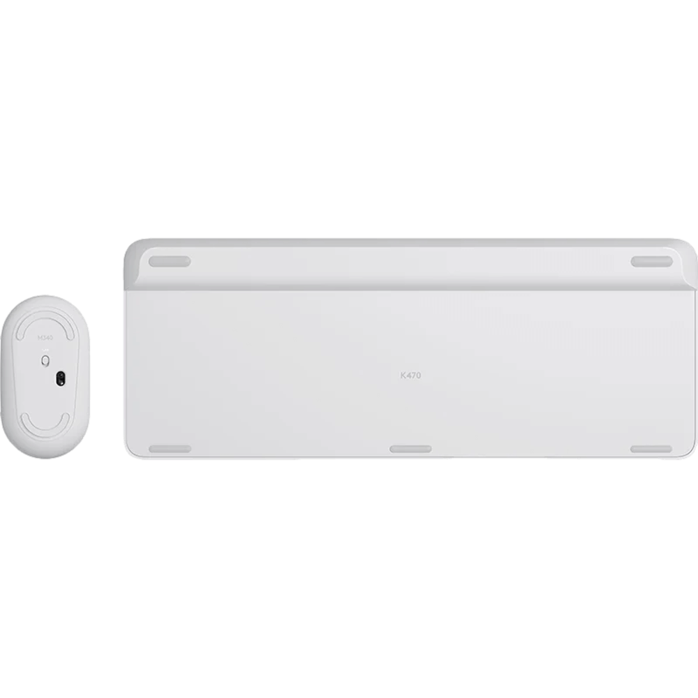 מקלדת דקה ועכבר מבית LOGITECH דגם MK470 בצבע לבן