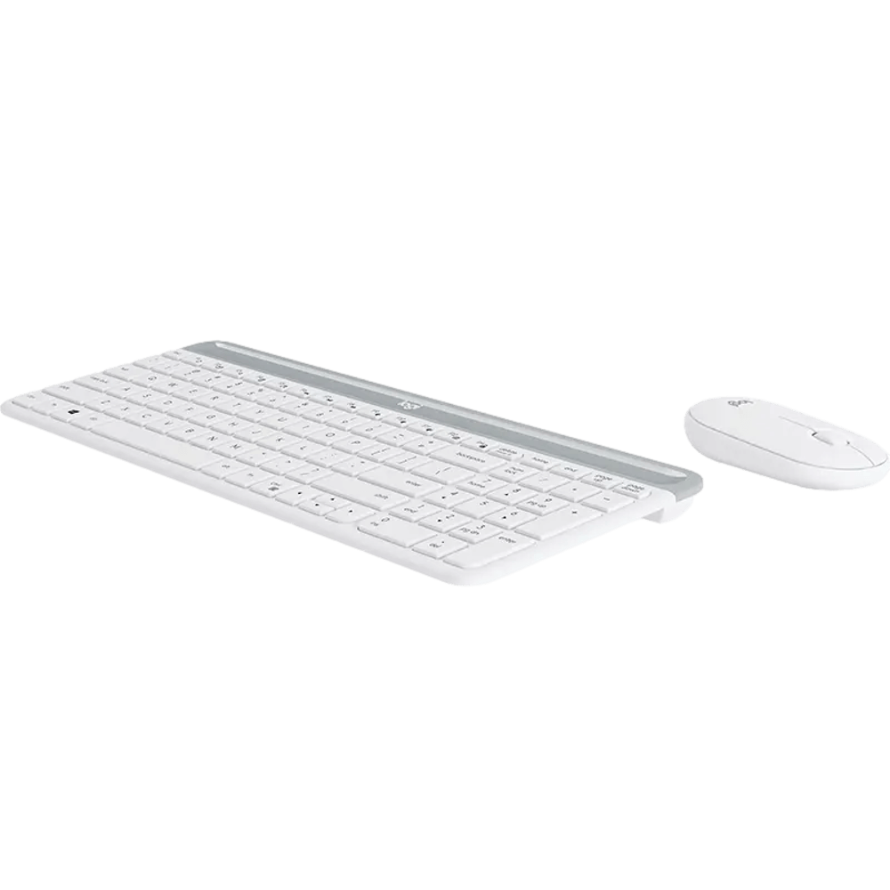 מקלדת דקה ועכבר מבית LOGITECH דגם MK470 בצבע לבן