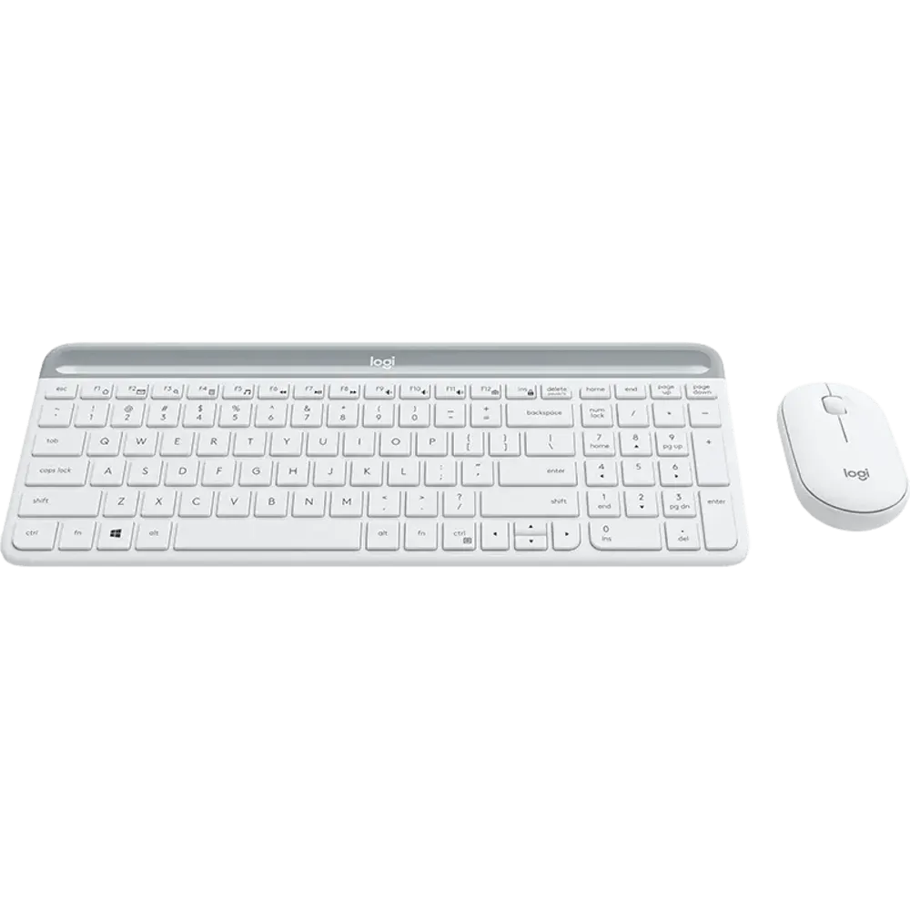 מקלדת דקה ועכבר מבית LOGITECH דגם MK470 בצבע לבן