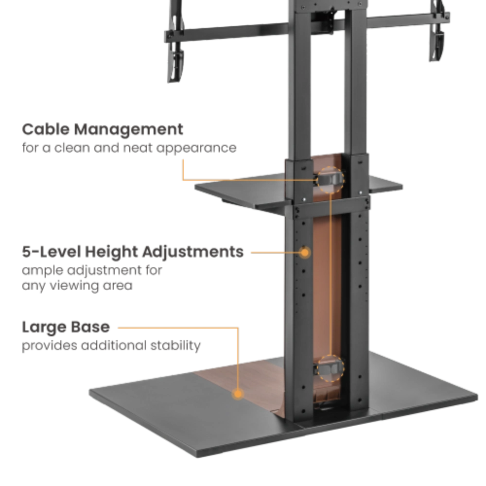 עגלה ניידת עבור מסכים 45'-90' FS46-48T-01-NT LUMI