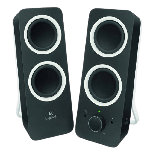 רמקולים למחשב Logitech Z200 2.0 Multimedia Retail בצבע שחור