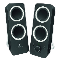 רמקולים למחשב Logitech Z200 2.0 Multimedia Retail בצבע שחור