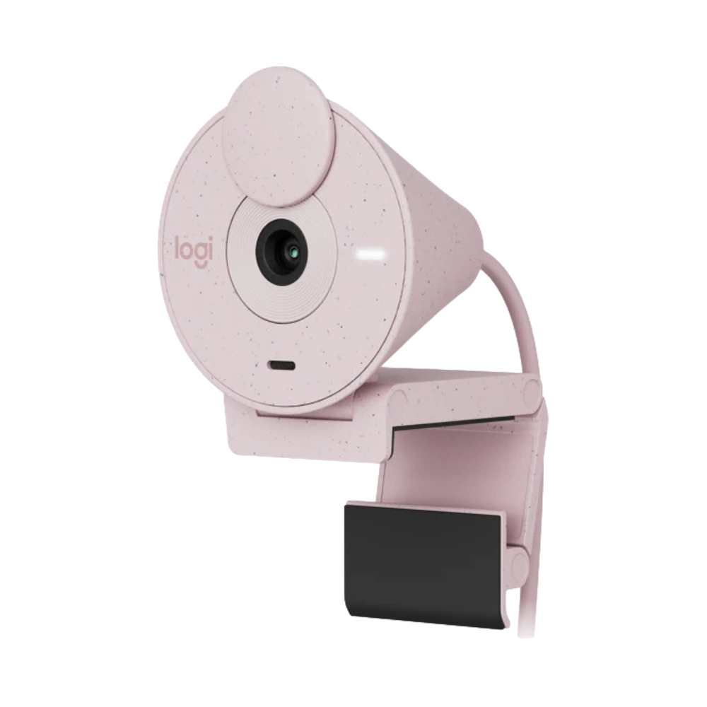 מצלמת רשת Logitech BRIO 300 – צבע ורוד