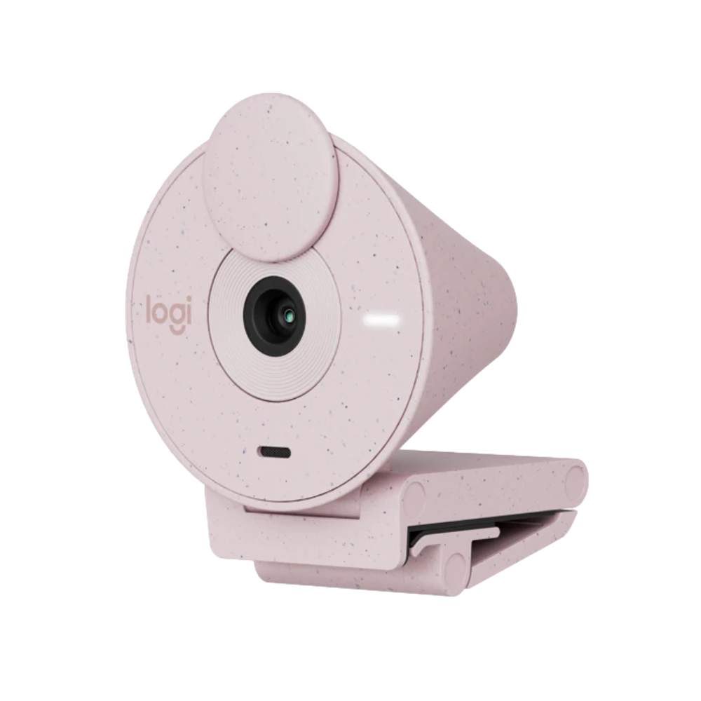 מצלמת רשת Logitech BRIO 300 – צבע ורוד