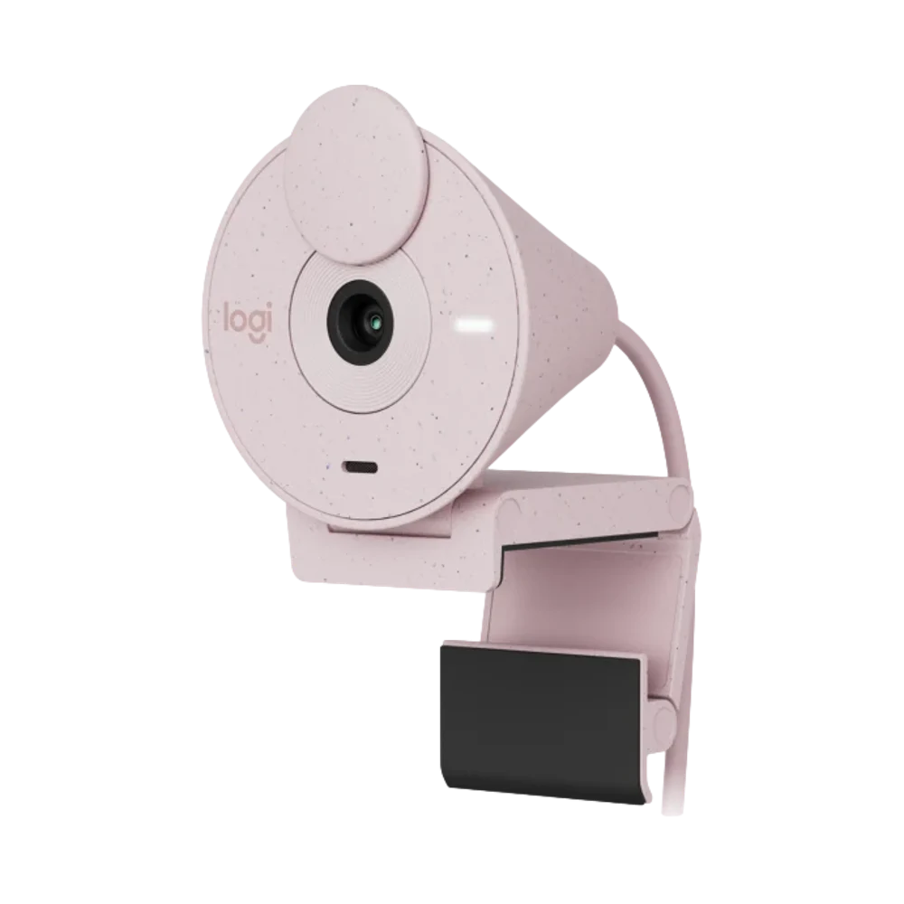 מצלמת רשת Logitech BRIO 300 – צבע ורוד