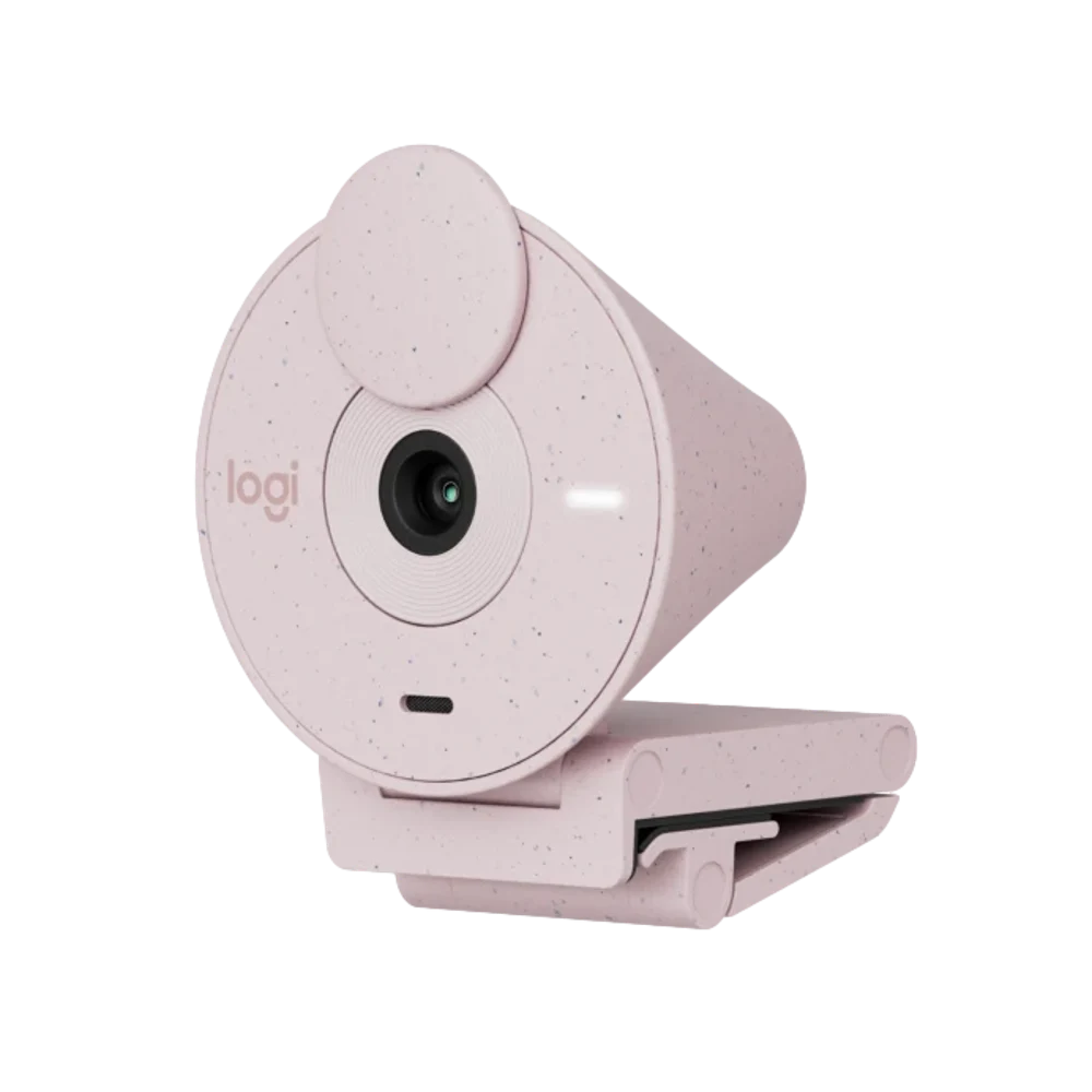 מצלמת רשת Logitech BRIO 300 – צבע ורוד