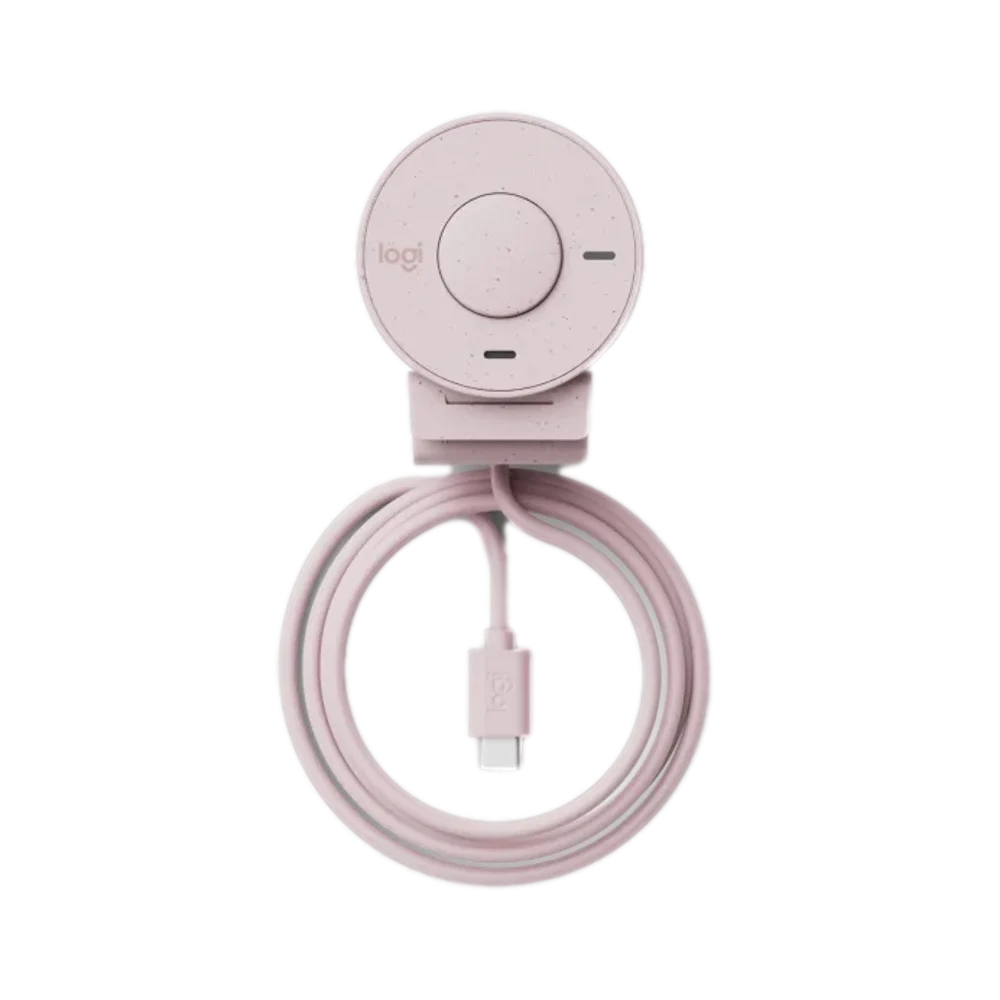מצלמת רשת Logitech BRIO 300 – צבע ורוד
