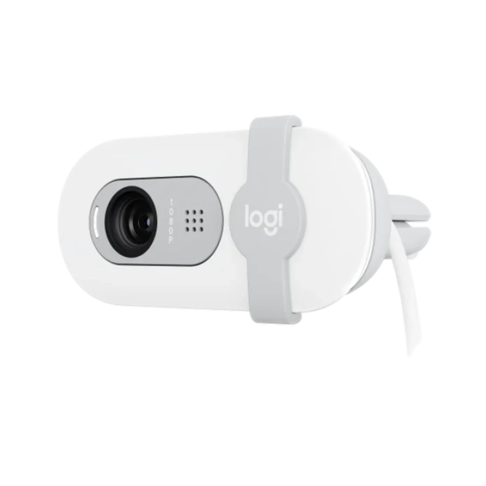 מצלמת רשת Logitech BRIO 100 - בצבע לבן