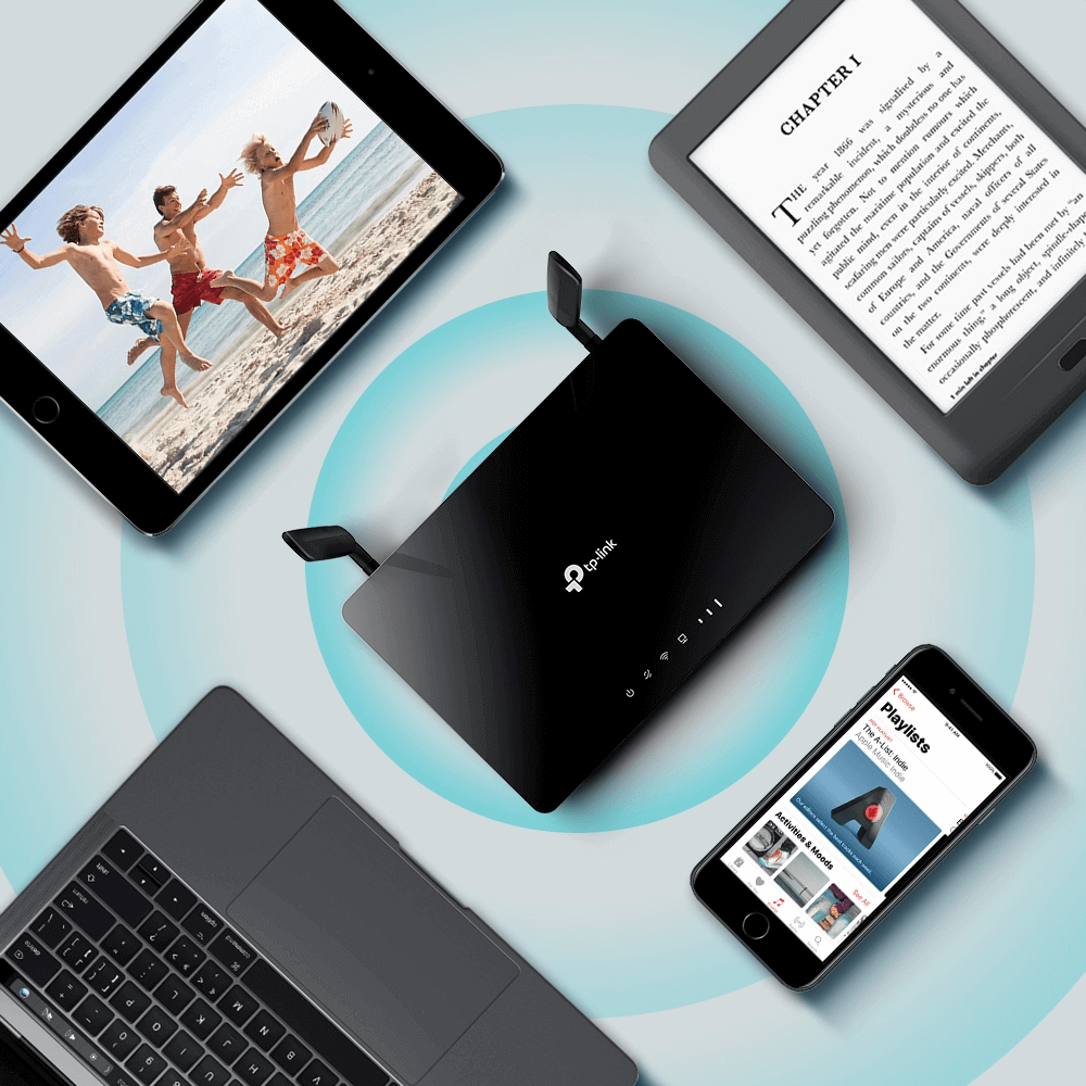 נתב AC1200 Wireless Dual Band 4G LTE Router