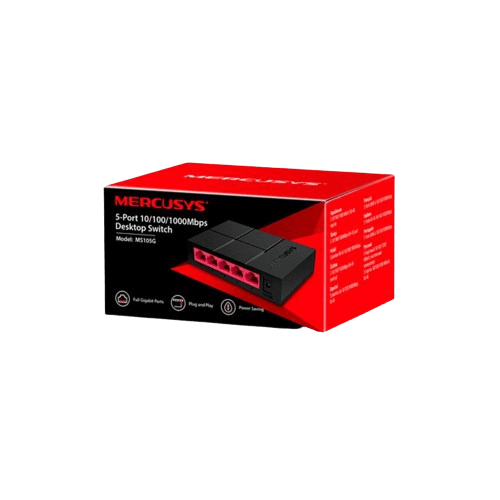 מתג MERCUSYS MS105G 5 PORT 10/100/1000Mbps 5