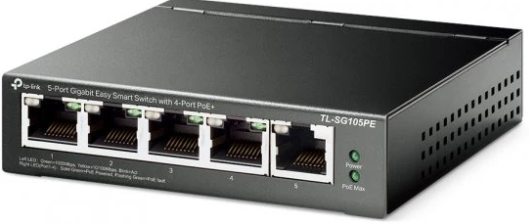 מתג TP-Link -SG105PE GIGA POE4 65W