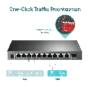 מתג מתכת SG1210MP 8POE+ SFP LONG