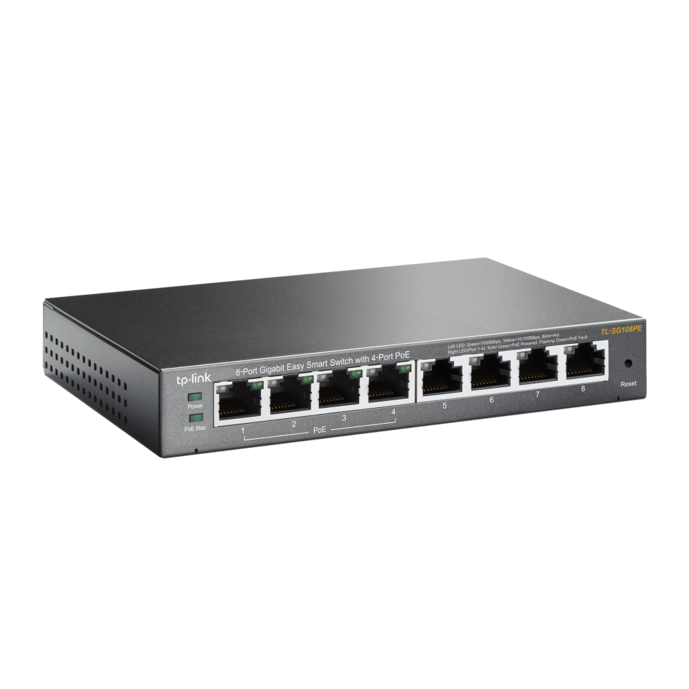 מתג TL-SG108PE GIGA POE 4+4 55W