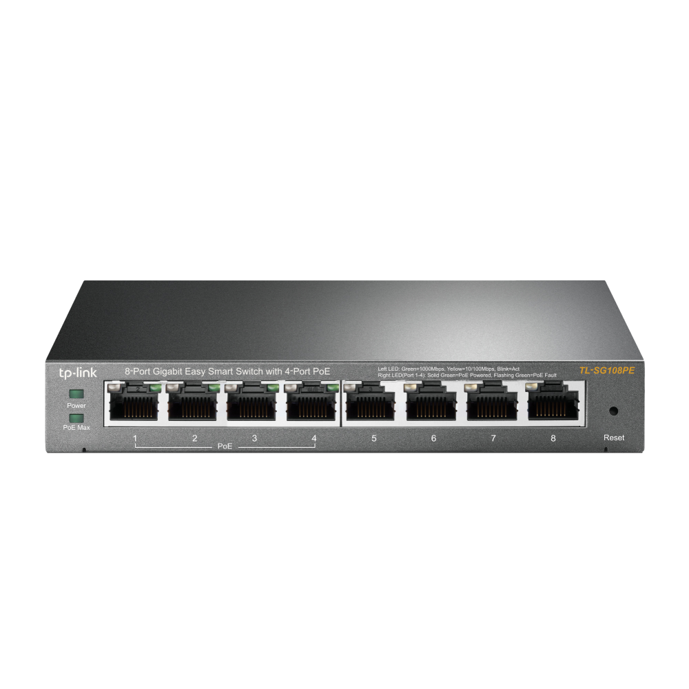 מתג TL-SG108PE GIGA POE 4+4 55W