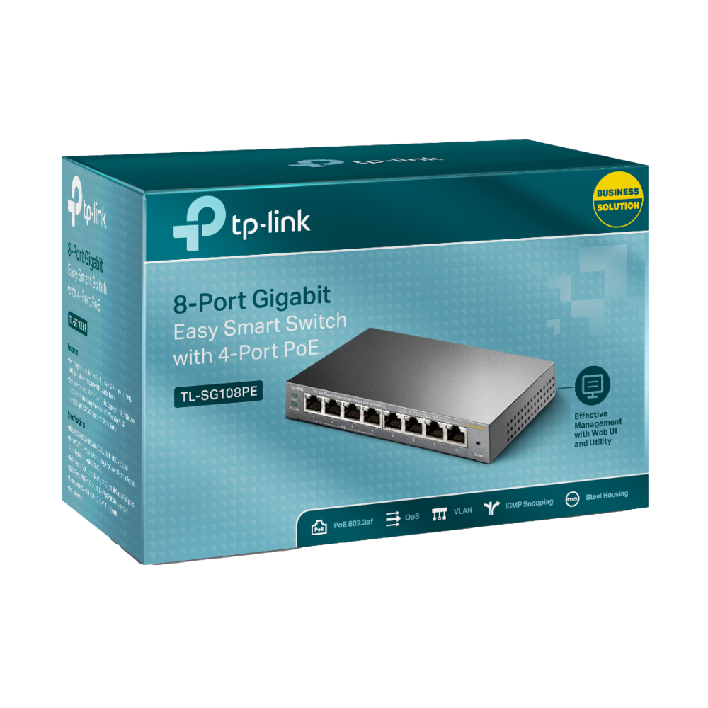 מתג TL-SG108PE GIGA POE 4+4 55W