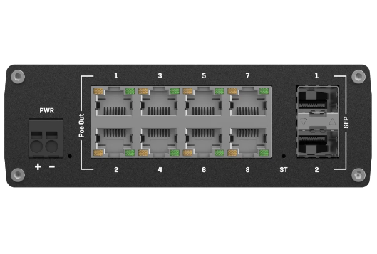 מתג תעשייתי מנוהל TSW202 PoE+