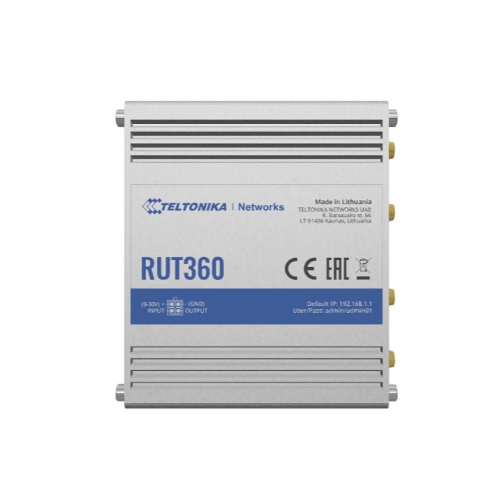 נתב סלולרי Teltonika RUT360 LTE CAT6 INDUSTRIAL CELLULAR