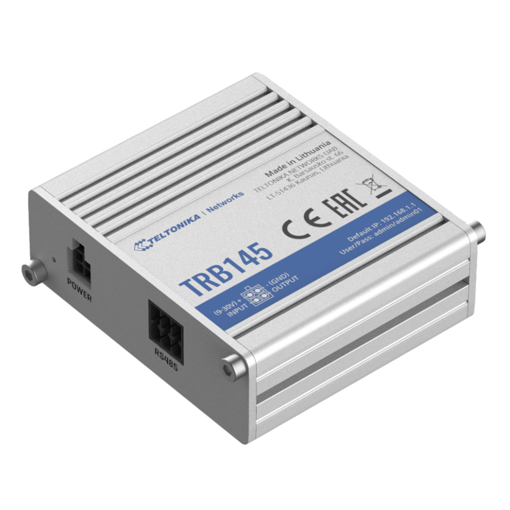 Teltonika TRB145 INDUSTRIAL RUGGED LTE RS485 GATEWAY