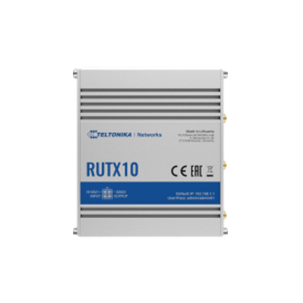 נתב תעשייתי קווי (ללא סים) Teltonika RUTX10 (NO LTE)