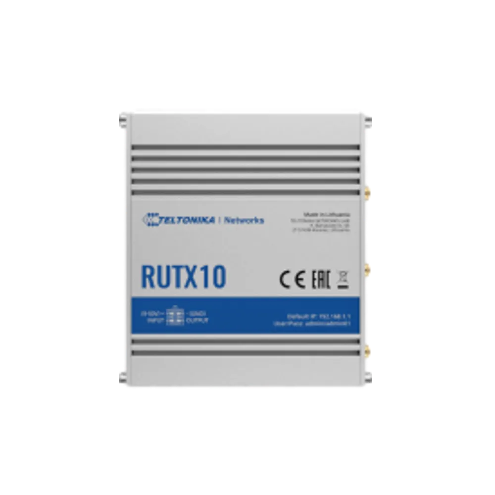 נתב תעשייתי קווי (ללא סים) Teltonika RUTX10 (NO LTE)