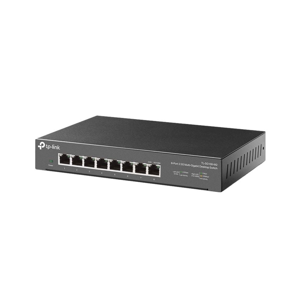 מתג מתכת במהירות TP-Link SG108-M2 8 port 2.5Gbps