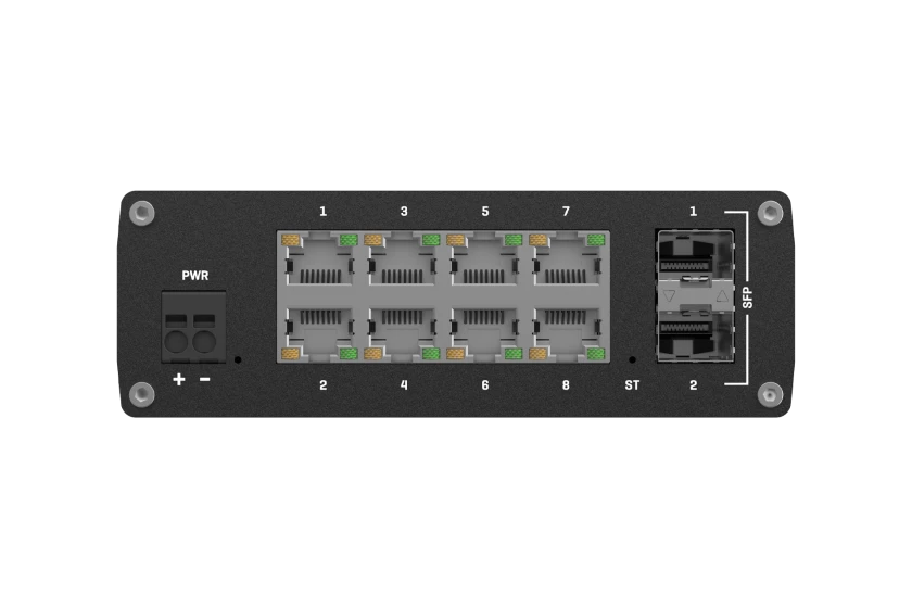 מתג תעשייתי מנוהל L2+ Teltonika TSW212