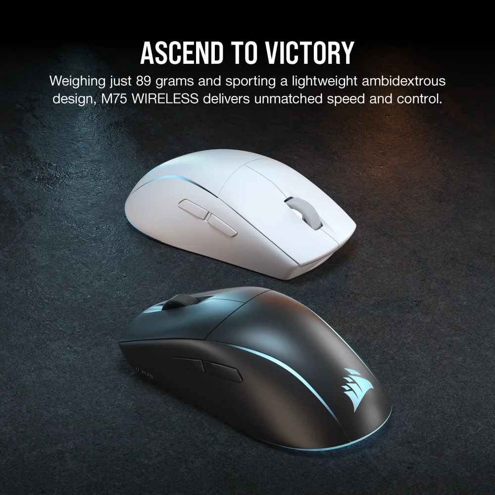 עכבר גיימינג אלחוטי CORSAIR M75 WIRELESS Lightweight RGB