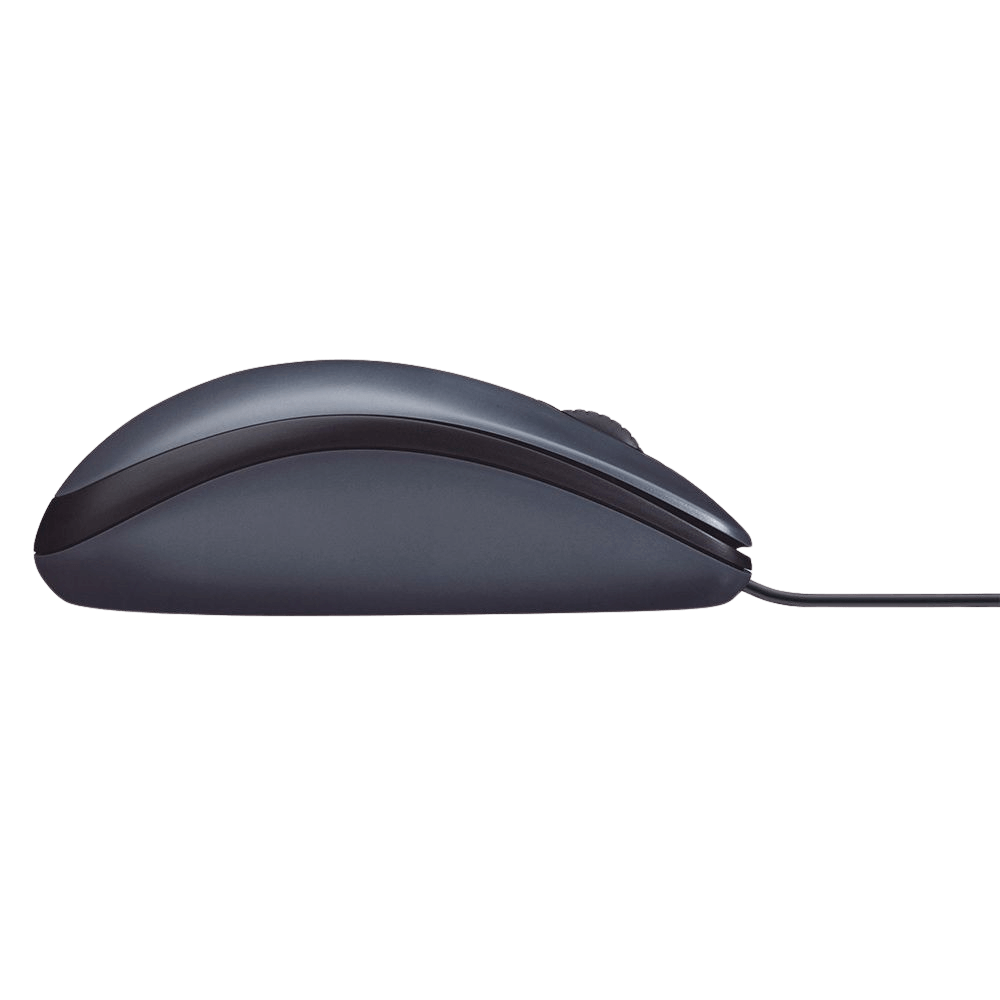 עכבר חוטי Logitech M100 בצבע אפור