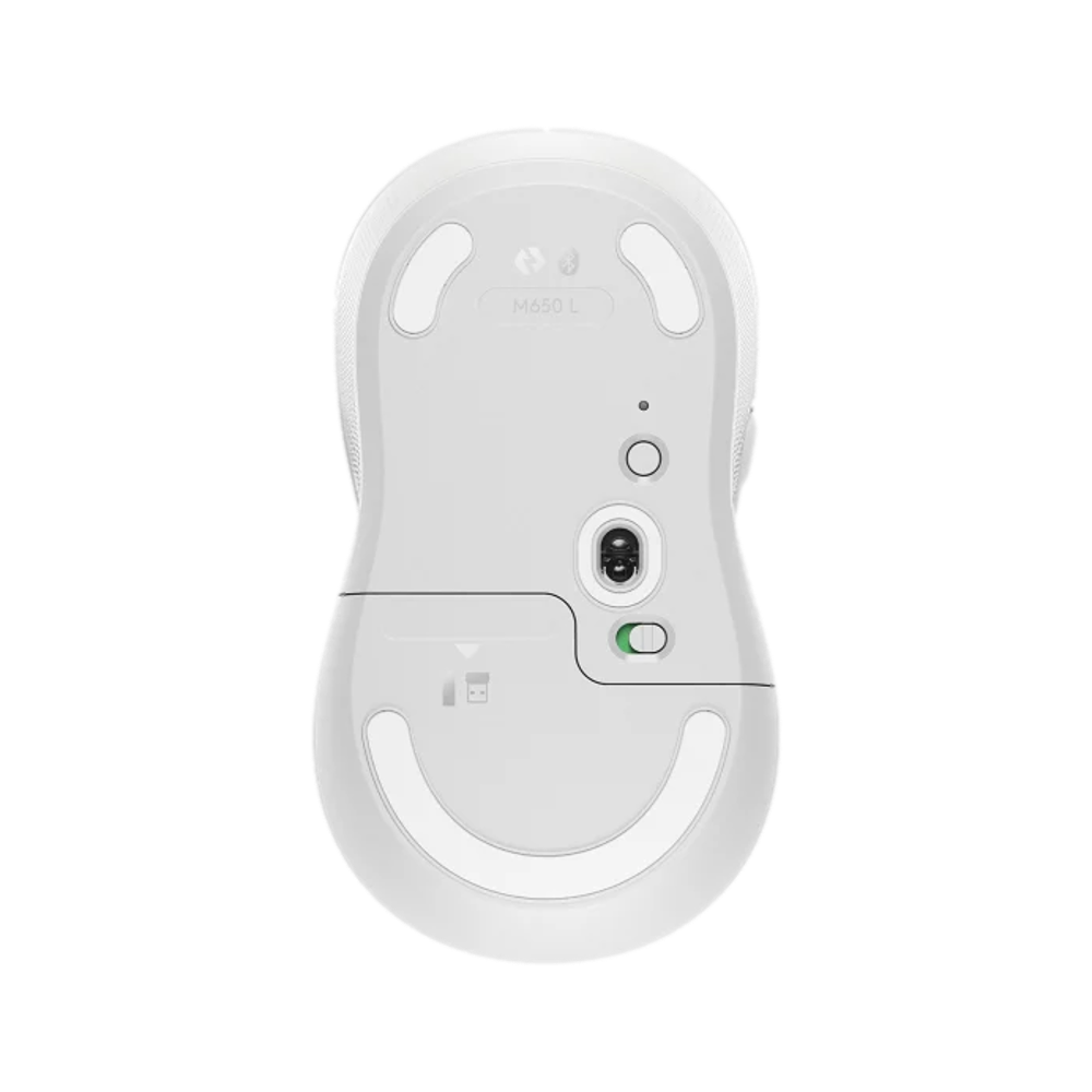 עכבר LOGITECH M650 LARGE 2.4/BT לבן