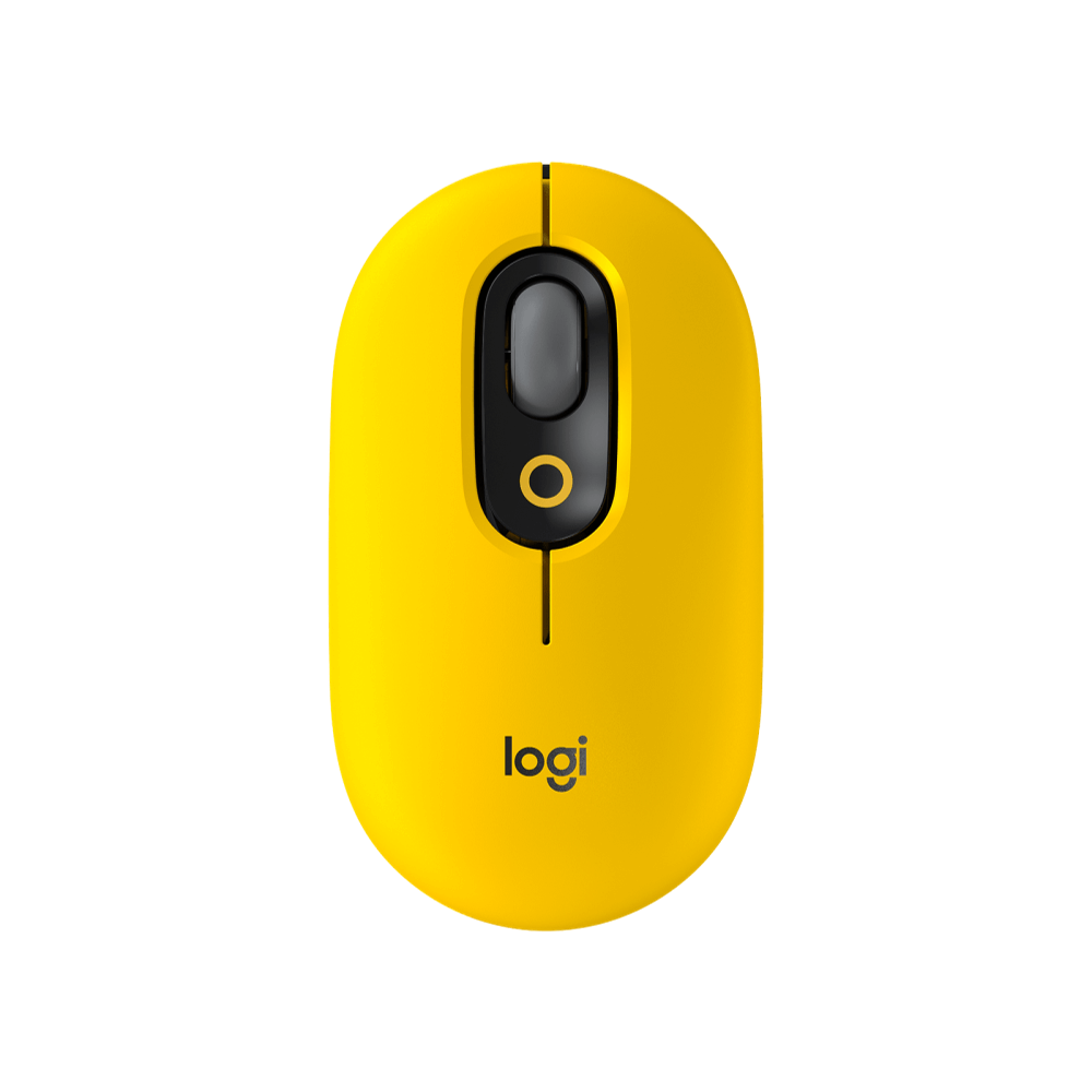 עכבר אלחוטי בצבע שחור צהוב LOGITECH POP 2.4GHZ/BT