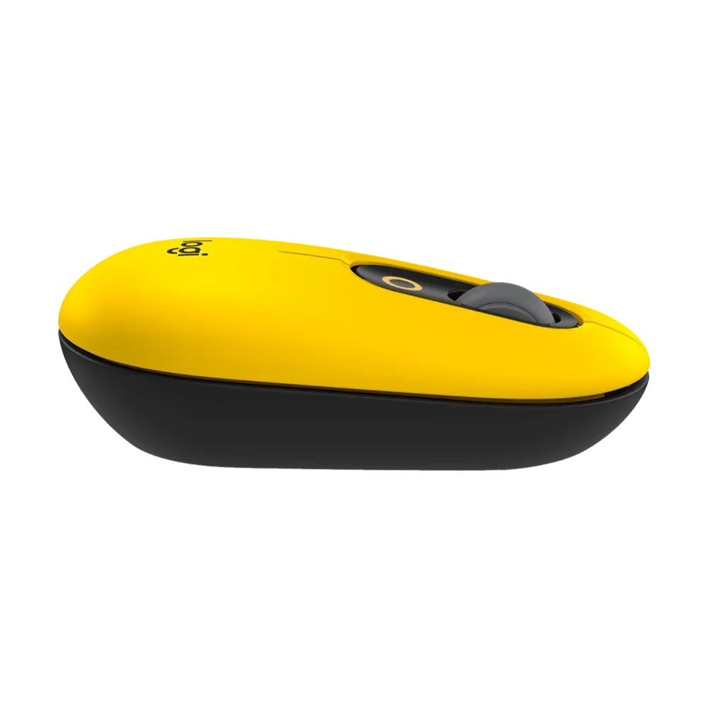 עכבר אלחוטי בצבע שחור צהוב LOGITECH POP 2.4GHZ/BT