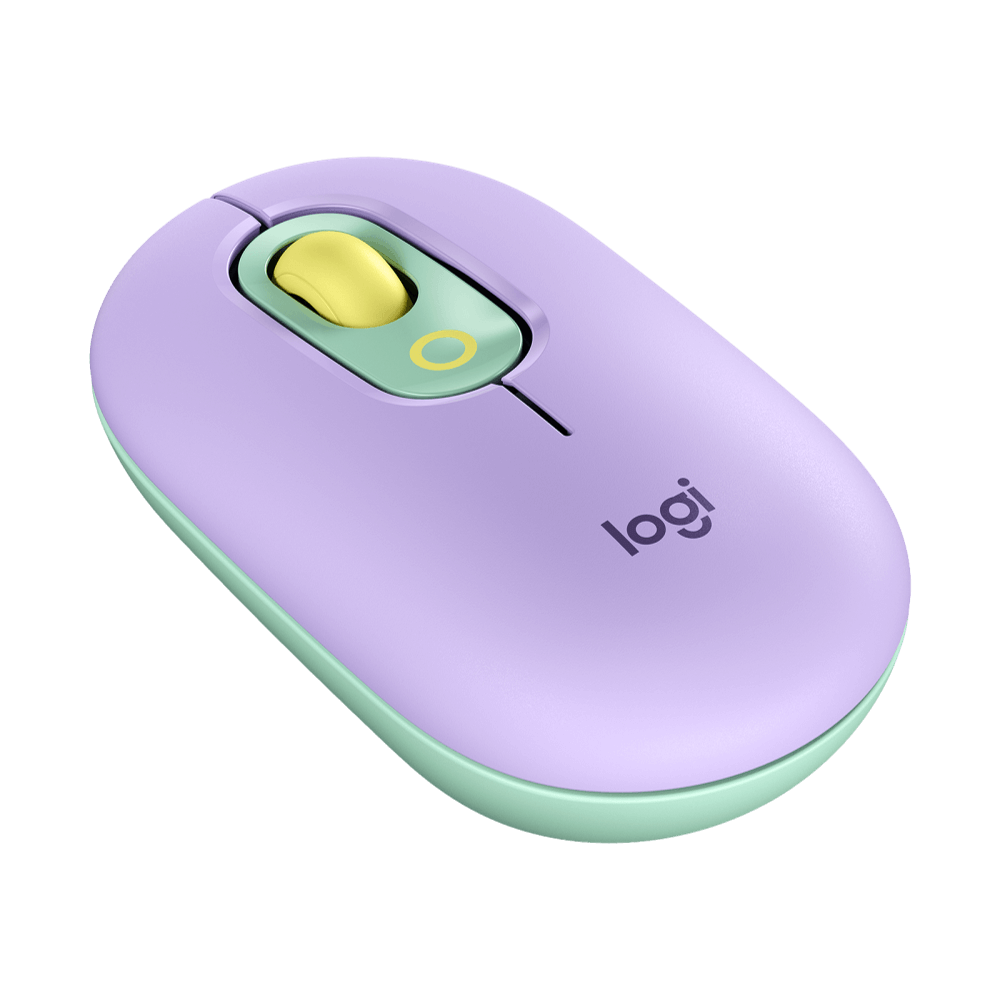 עכבר סגול,מנטה,צהוב LOGITECH POP 2.4GHZ/BT