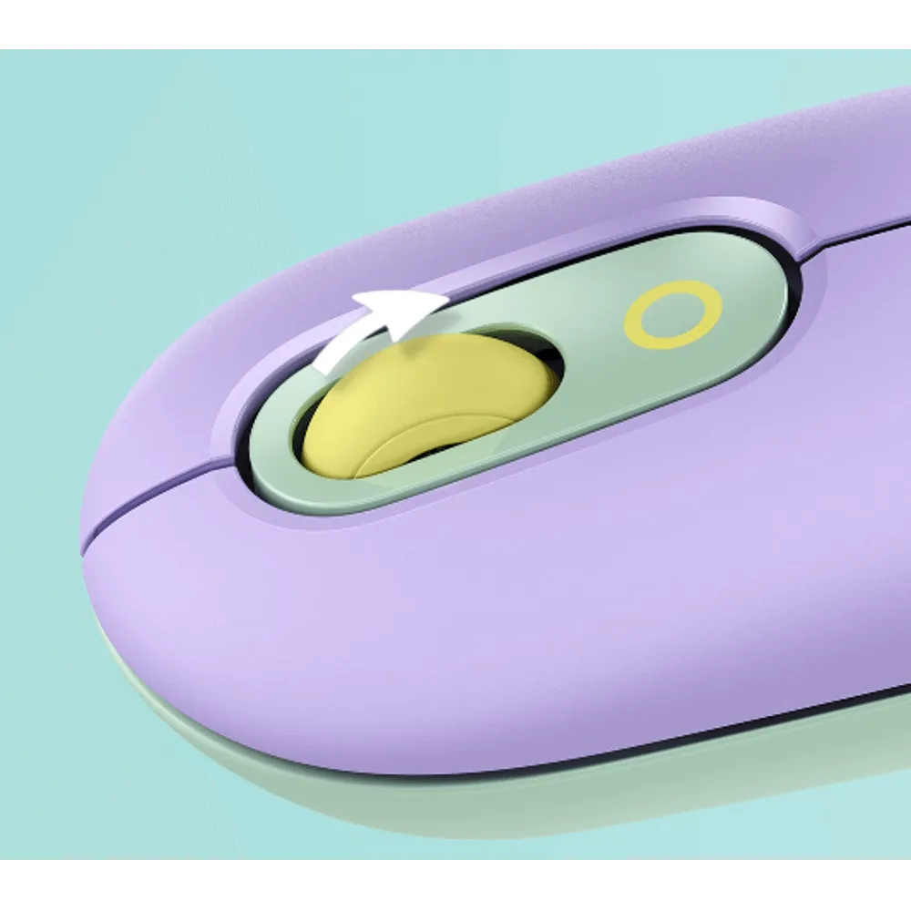 עכבר סגול,מנטה,צהוב LOGITECH POP 2.4GHZ/BT