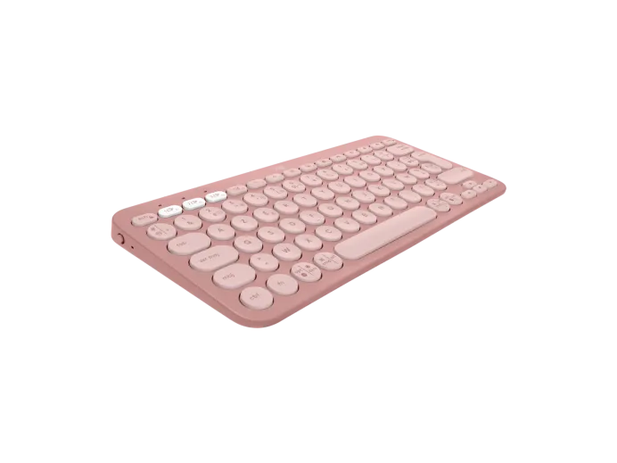 סט מקלדת ועכבר Logitech PEBBLE 2 COMBO K380S +M350S- צבע ורוד