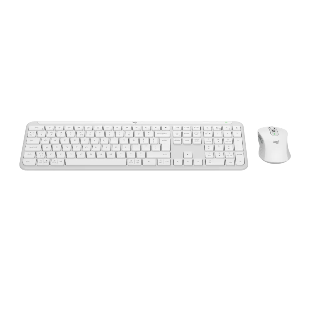  סט אלחוטי - Logitech MK950 SLIM מבית Logitech בצבע Off-white 