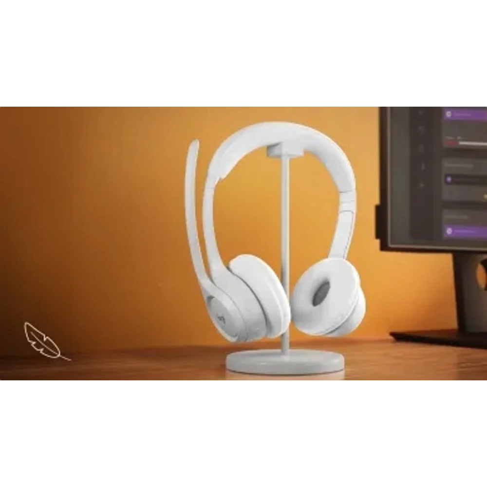  אוזניות אלחוטית ZONE 300 בצבע OFF-WHITE מבית LOGITECH 