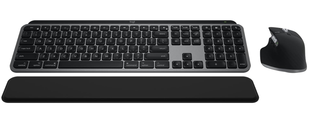 סט מקלדת ועכבר אלחוטי LOGITECH MX KEYS S COMBO FOR MAC SPACE GREY 