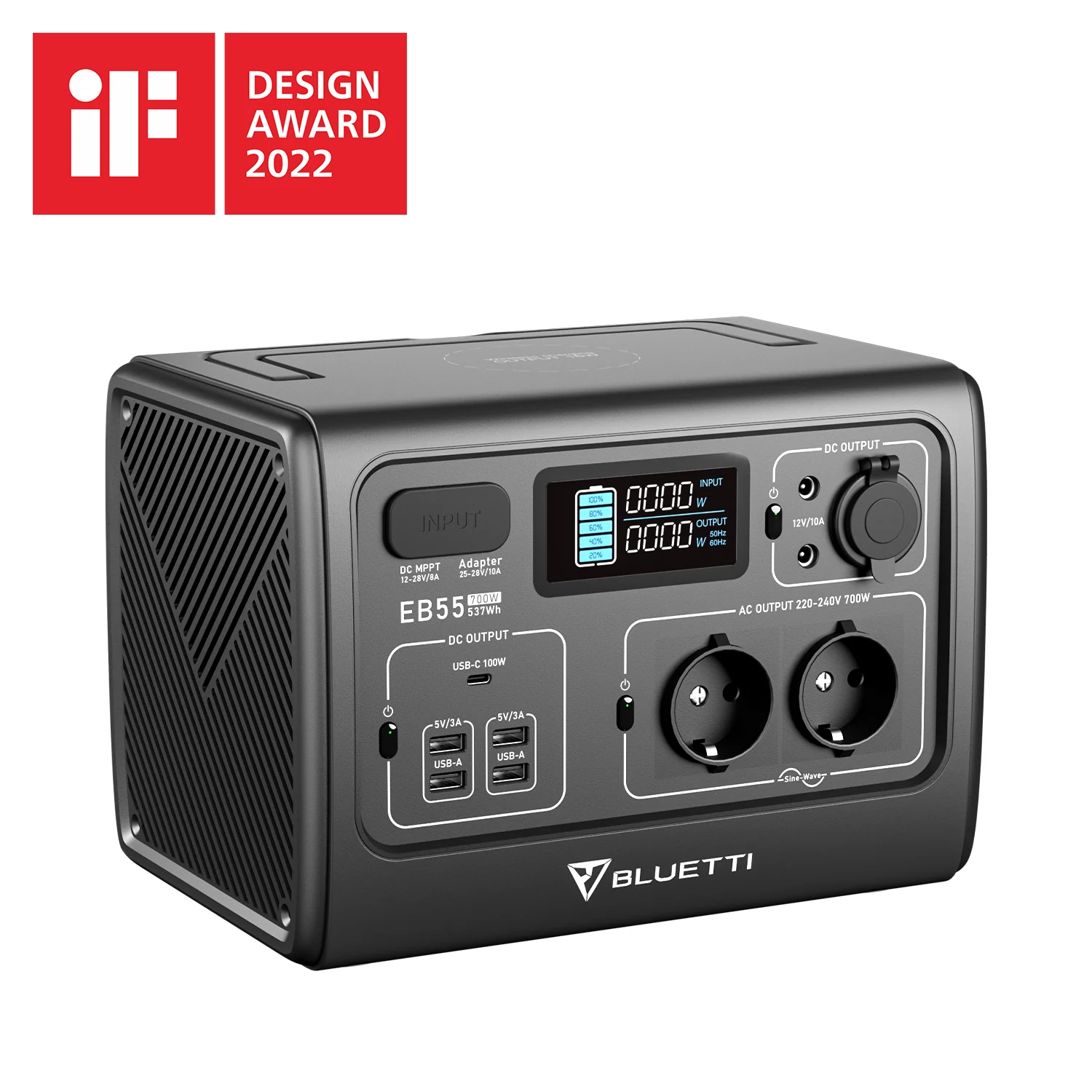 תחנת כוח ניידת BLUETTI EB55 | 700W 537Wh 