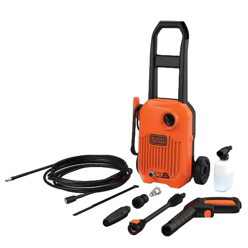  מכונת שטיפה בלחץ 1300W דגם BEPW1300L-GB מבית BLACK+DECKER 