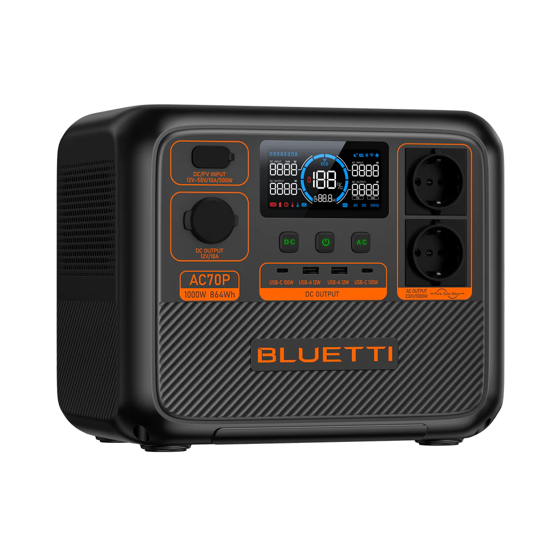  תחנת כוח ניידת BLUETTI AC70P | 1000W 864Wh 
