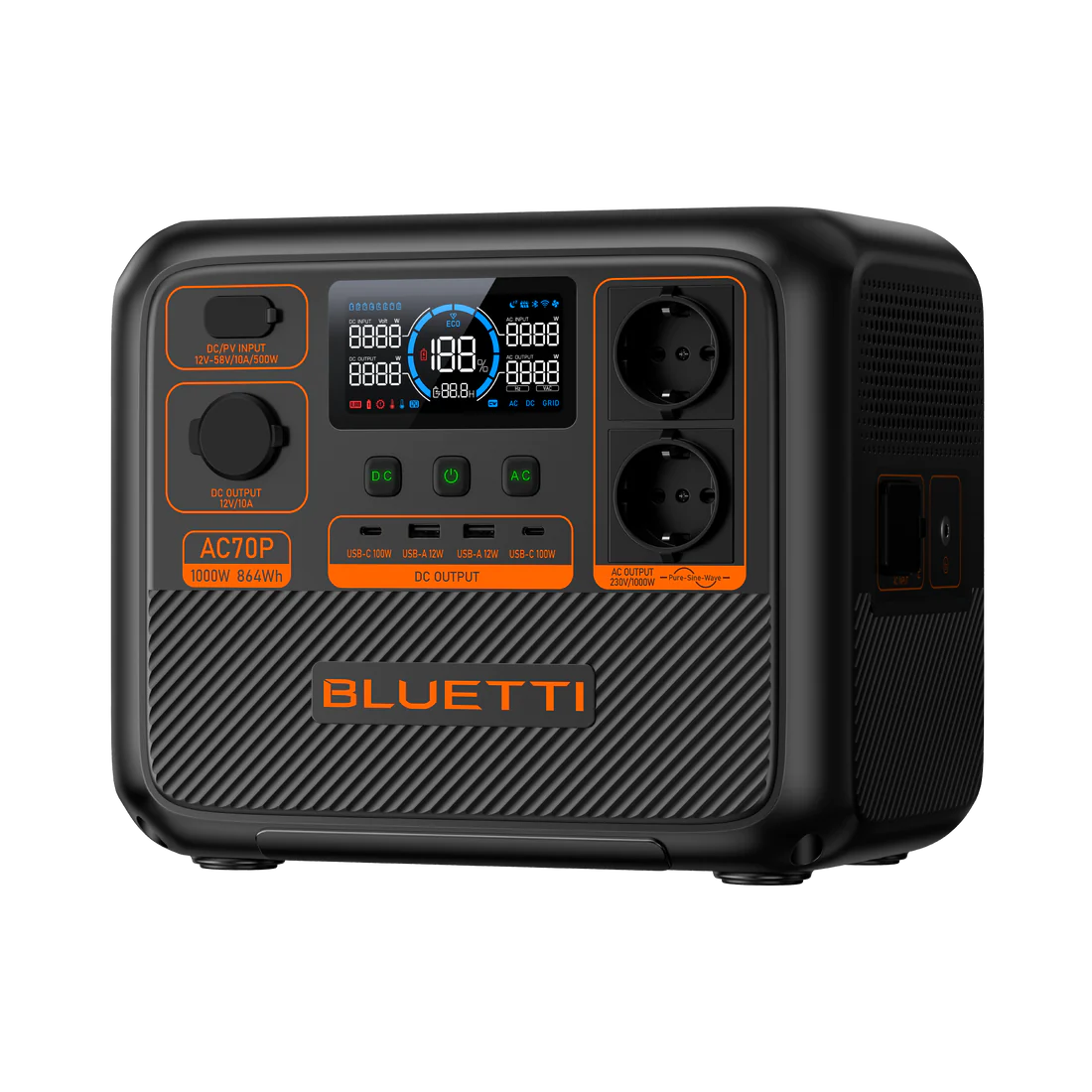  תחנת כוח ניידת BLUETTI AC70P | 1000W 864Wh 