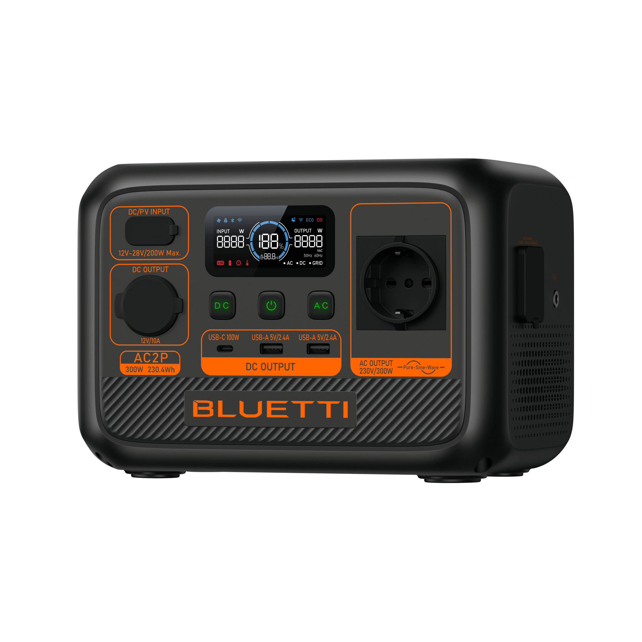  BLUETTI AC2P Portable Power Station | 300W 230.4Wh 