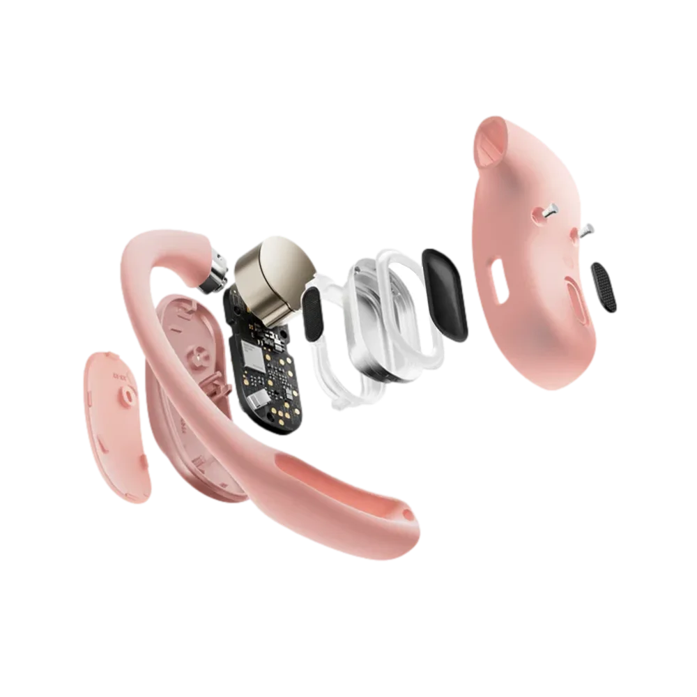  אוזניות OPENFIT AIR בצבע ורוד מבית SHOKZ 