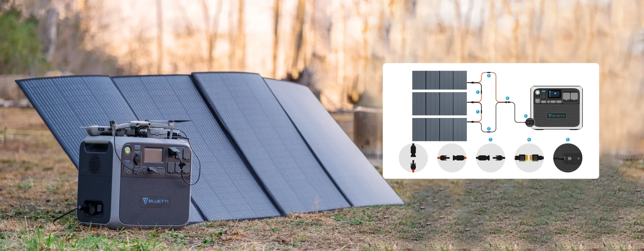  BLUETTI PV350 פאנל סולארי | 350W 