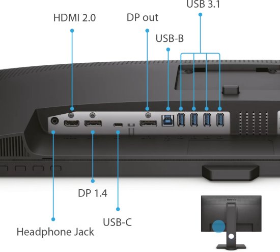 מסך מחשב מקצועי לצלמים 27" BenQ pd2705q