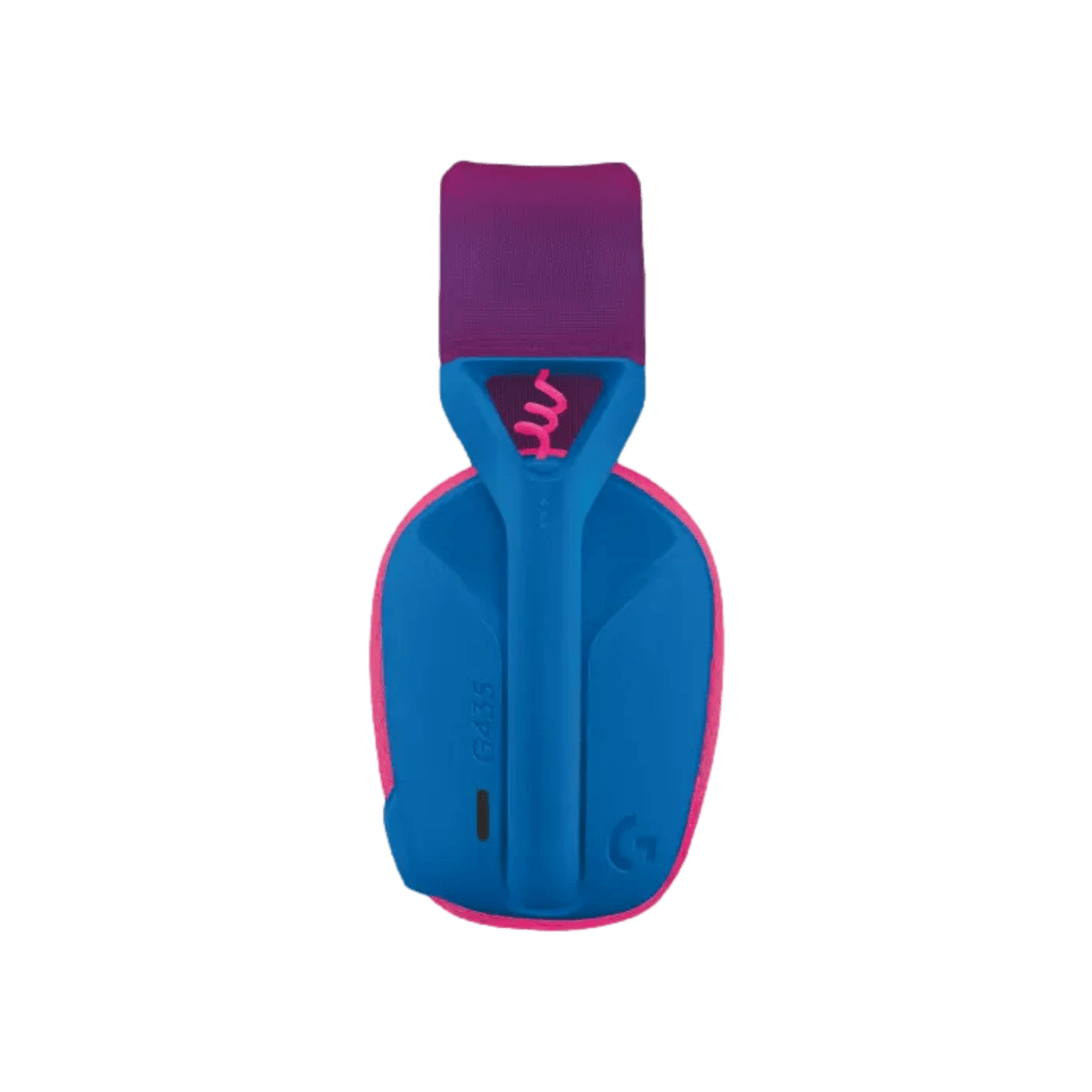 אוזניות אלחוטיות צבע כחול דגם Logitech G435 Wireless 