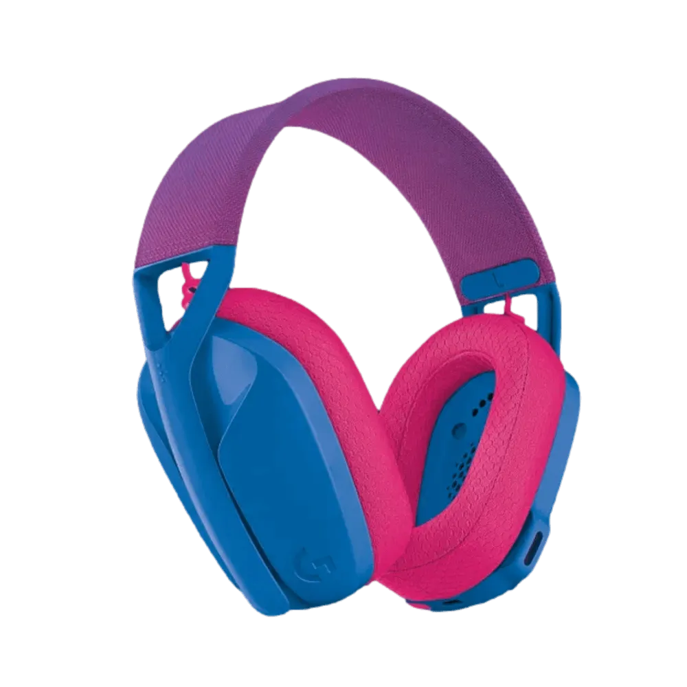  אוזניות אלחוטיות צבע כחול דגם Logitech G435 Wireless 