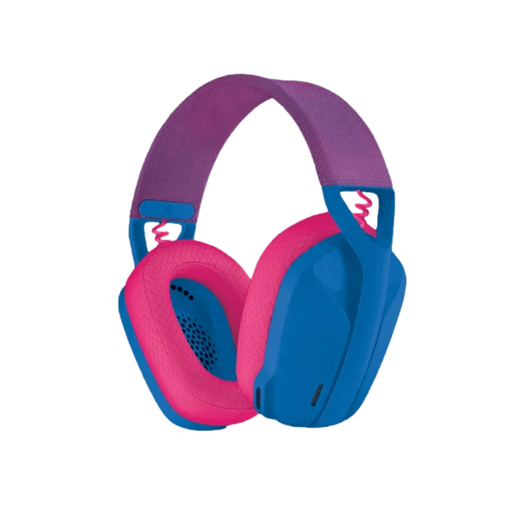  אוזניות אלחוטיות צבע כחול דגם Logitech G435 Wireless 