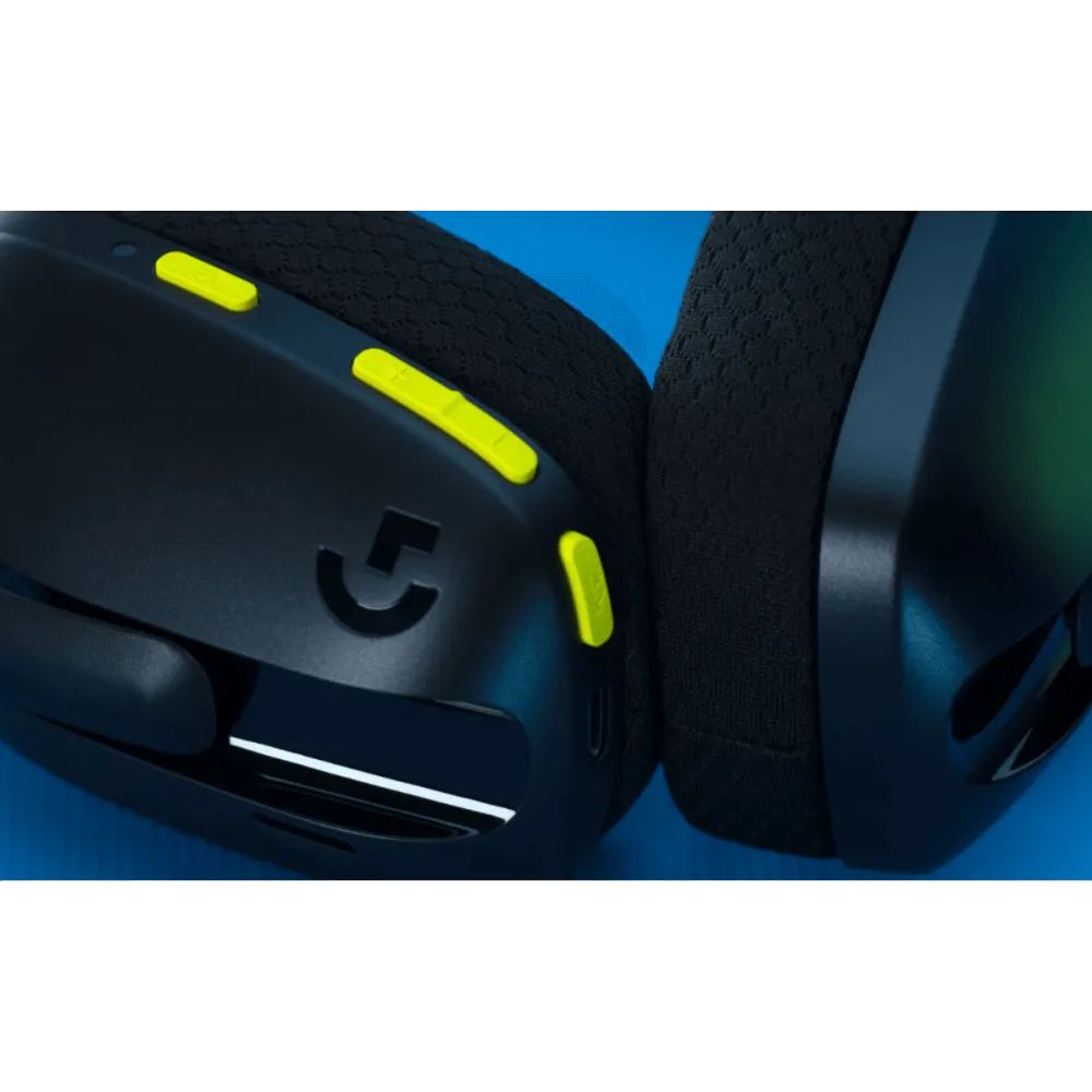  אוזניות אלחוטיות צבע כחול דגם Logitech G435 Wireless 